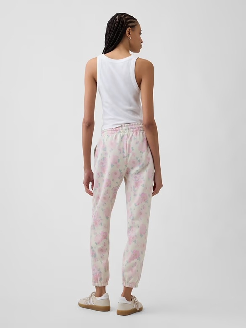 GAP PINK Floral Pastel Drawstring Joggers SZ. M  NWT - Picture 5 of 13